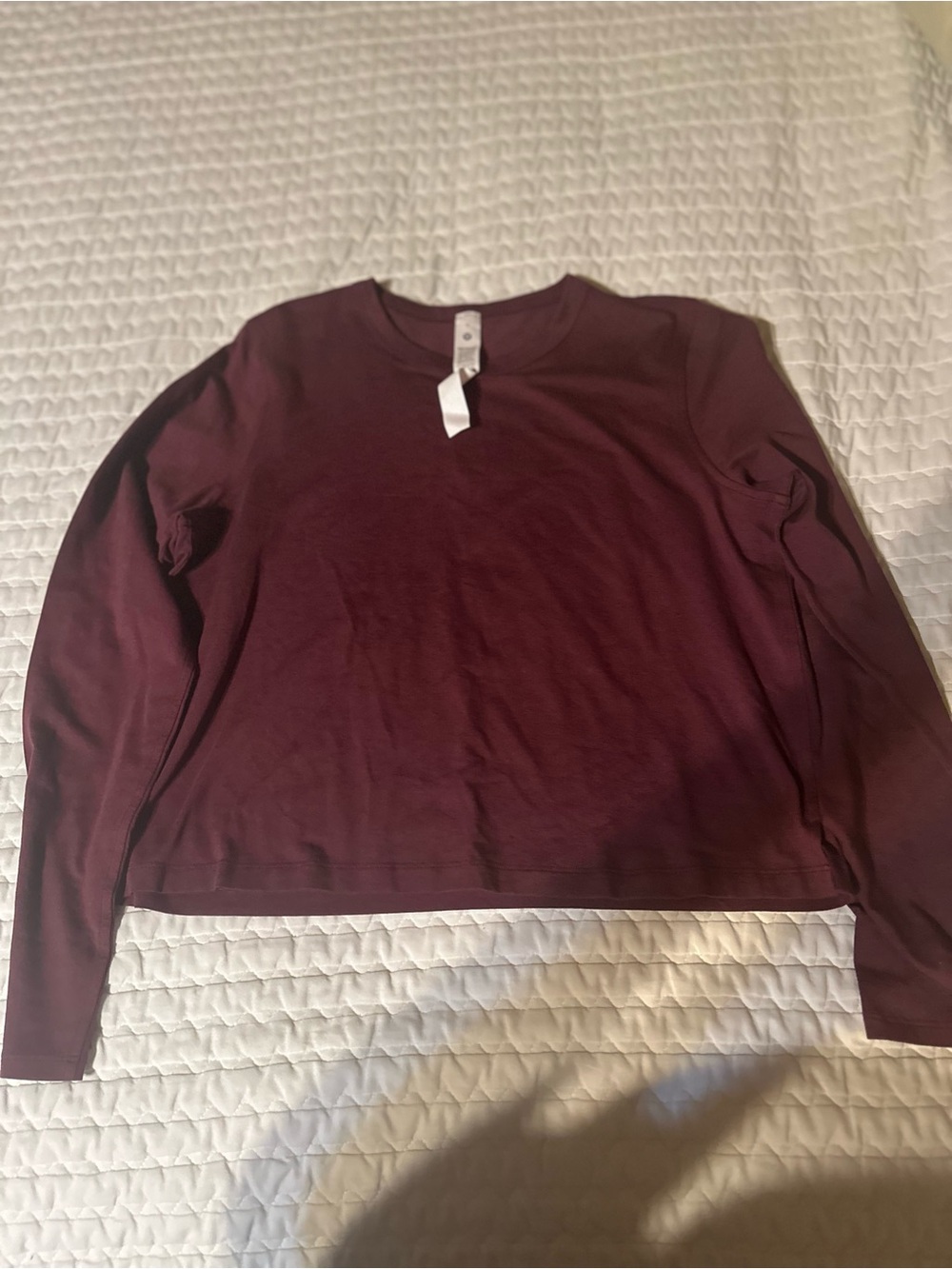 lululemon athletica Long Sleeve Crewneck Top - Burgundy Plum